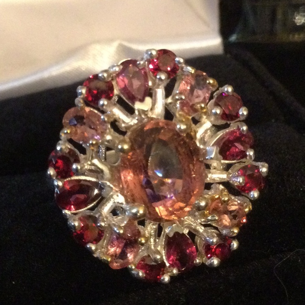 ⭐️RARE⭐️Genuine Pink Tourmaline Ring - Picture 3 of 12